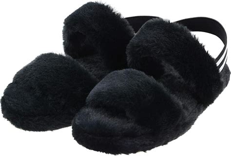 prada slippers fuzzy|fuzzy slippers with back strap.